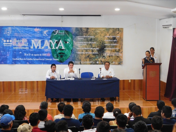 Inauguración del 8vo. Festival Cultural Maya y 9no. Aniversario de Facultad Maya.