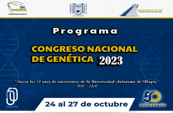 Programa de Congreso Nacional de Genética 2023