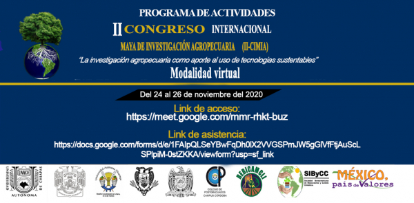 PROGRAMA DE ACTIVIDADES: II CONGRESO INTERNACIONAL MAYA DE INVESTIGACIÓN AGROPECUARIA (II-CIMIA)
